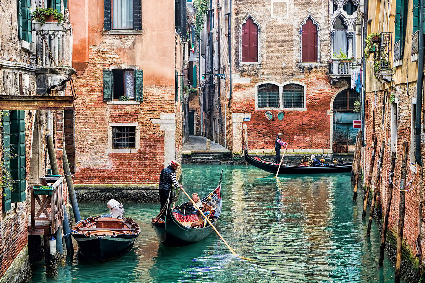 Ein Kanal in Venedig