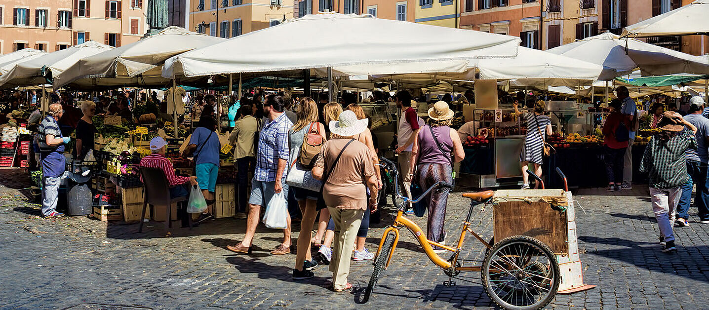 Marktstände in Italien