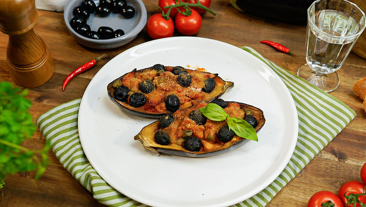 Gefüllte Aubergine - Melanzane Ripiene 