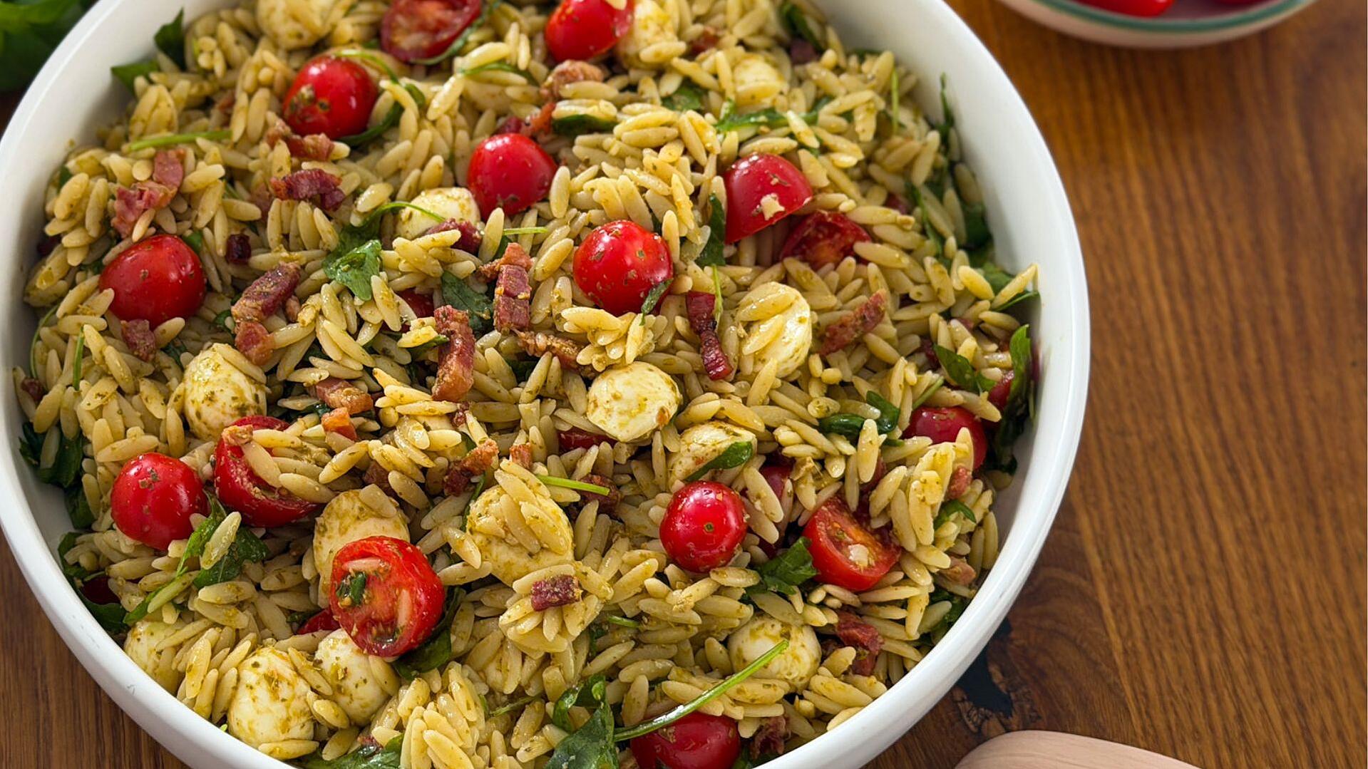 Orzo Salad with Pesto
