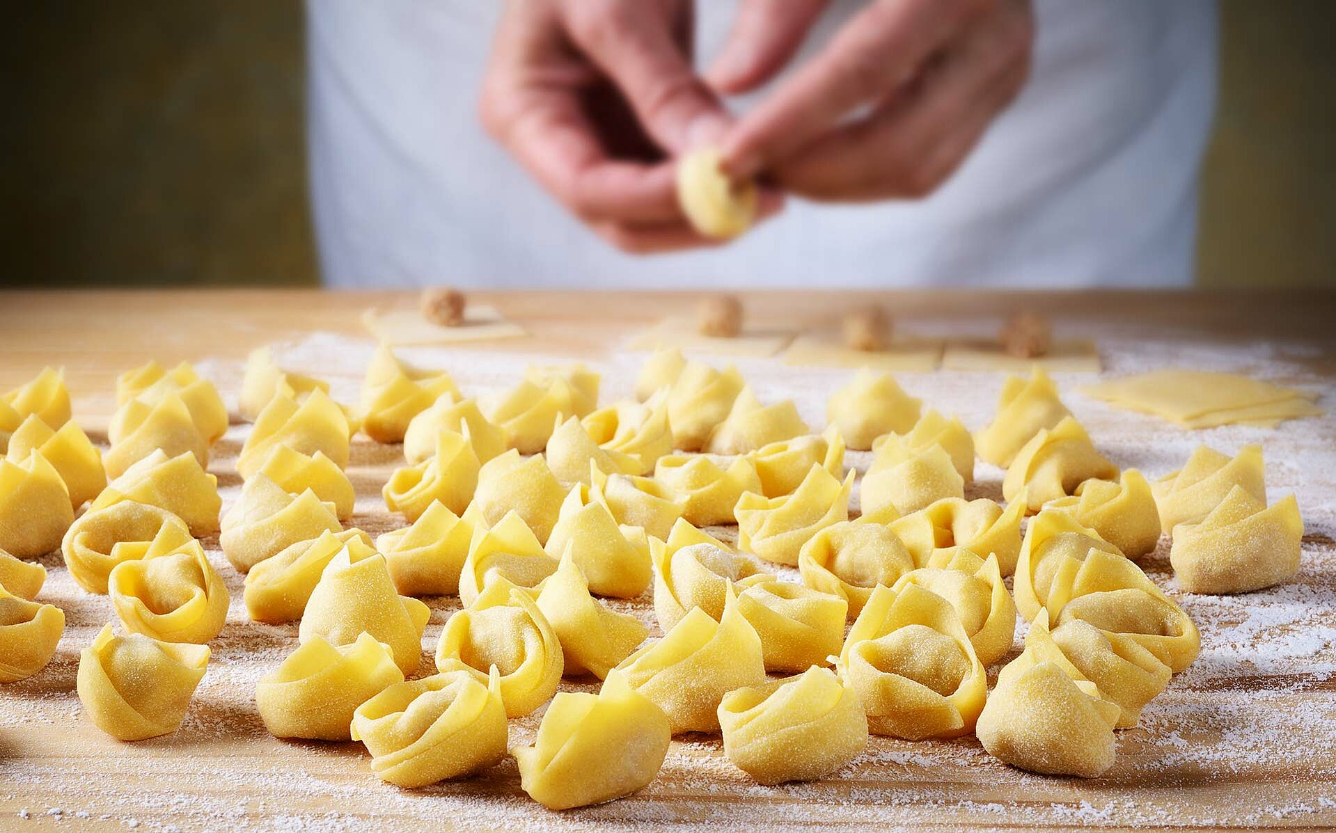 Hand formt Tortellini