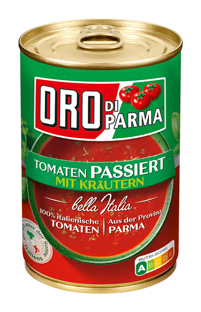 Passierte Tomaten mit Kräutern von ORO di Parma 425ml Dose