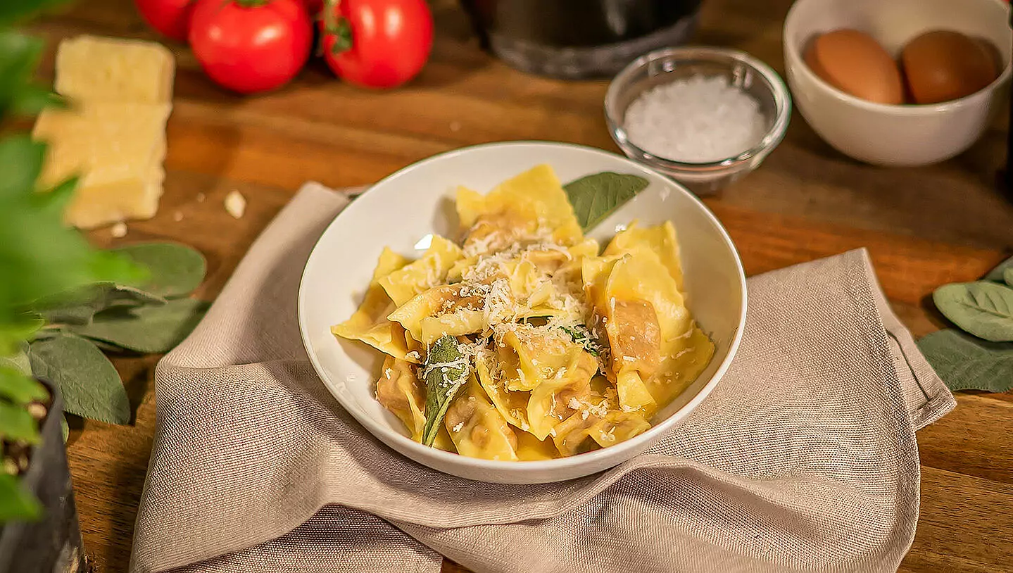Agnolotti mit Rindfleischfüllung 