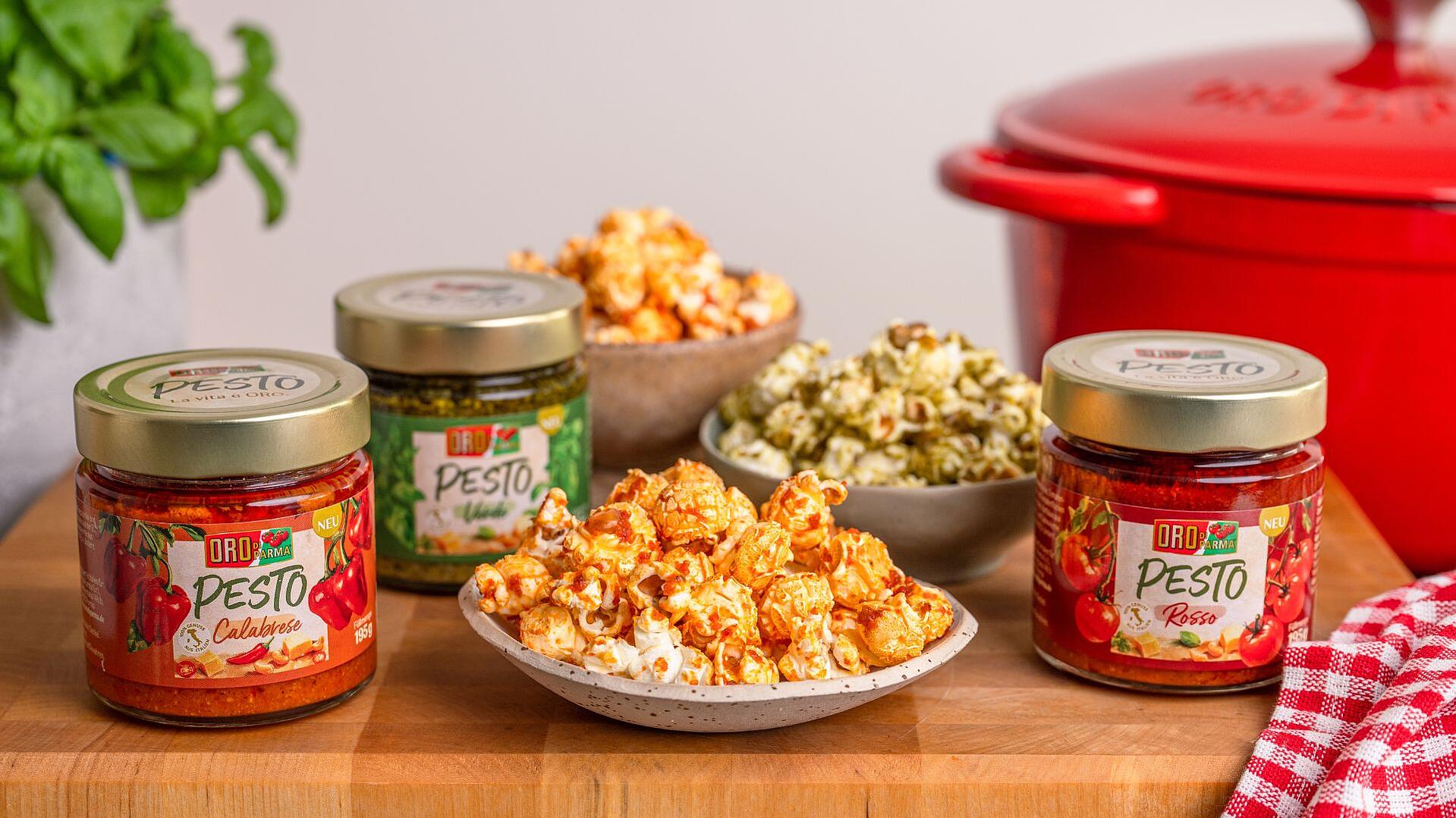 Pesto-Popcorn