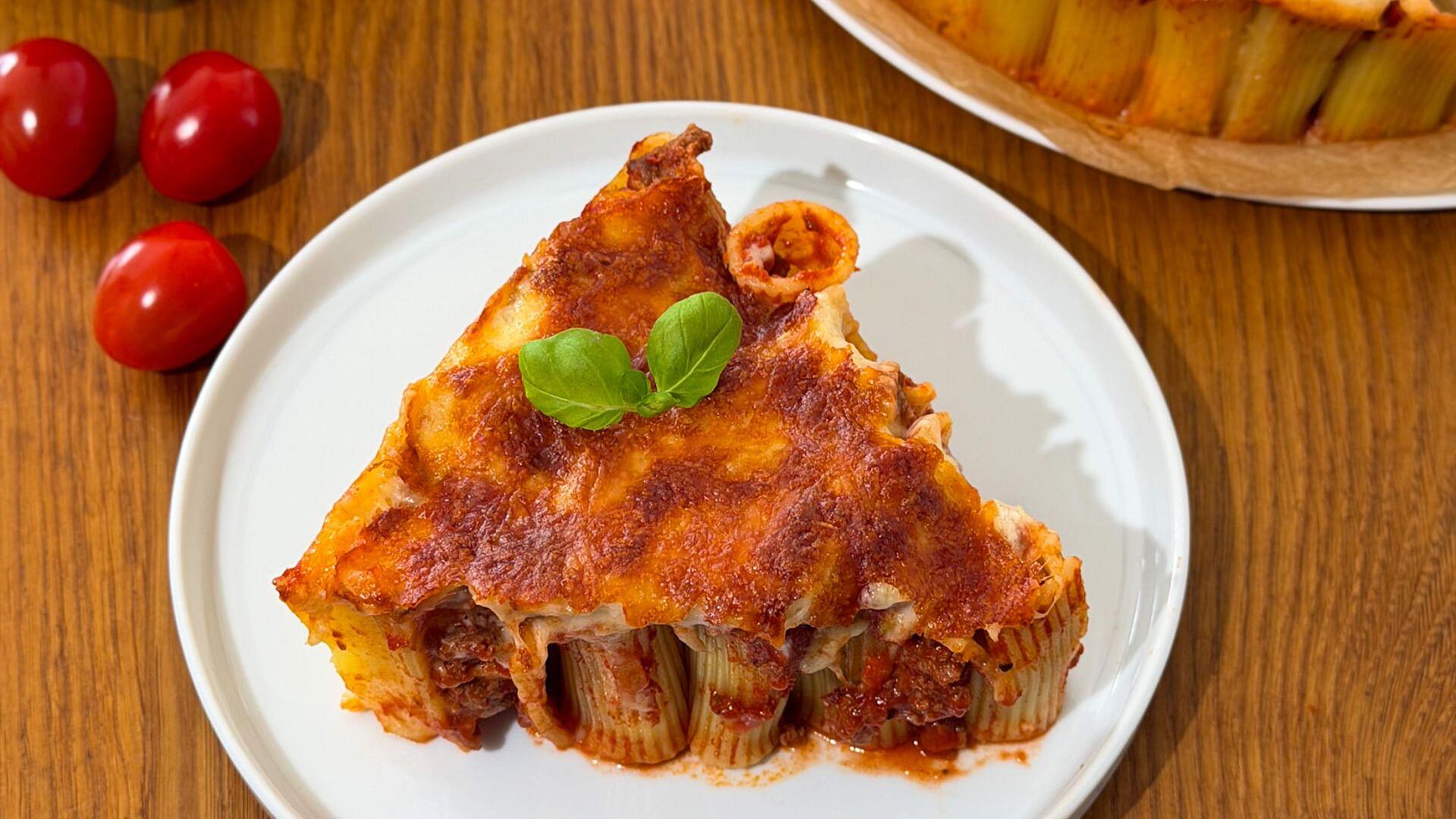 Rigatoni-Kuchen im Lasagne-Style | ORO di Parma
