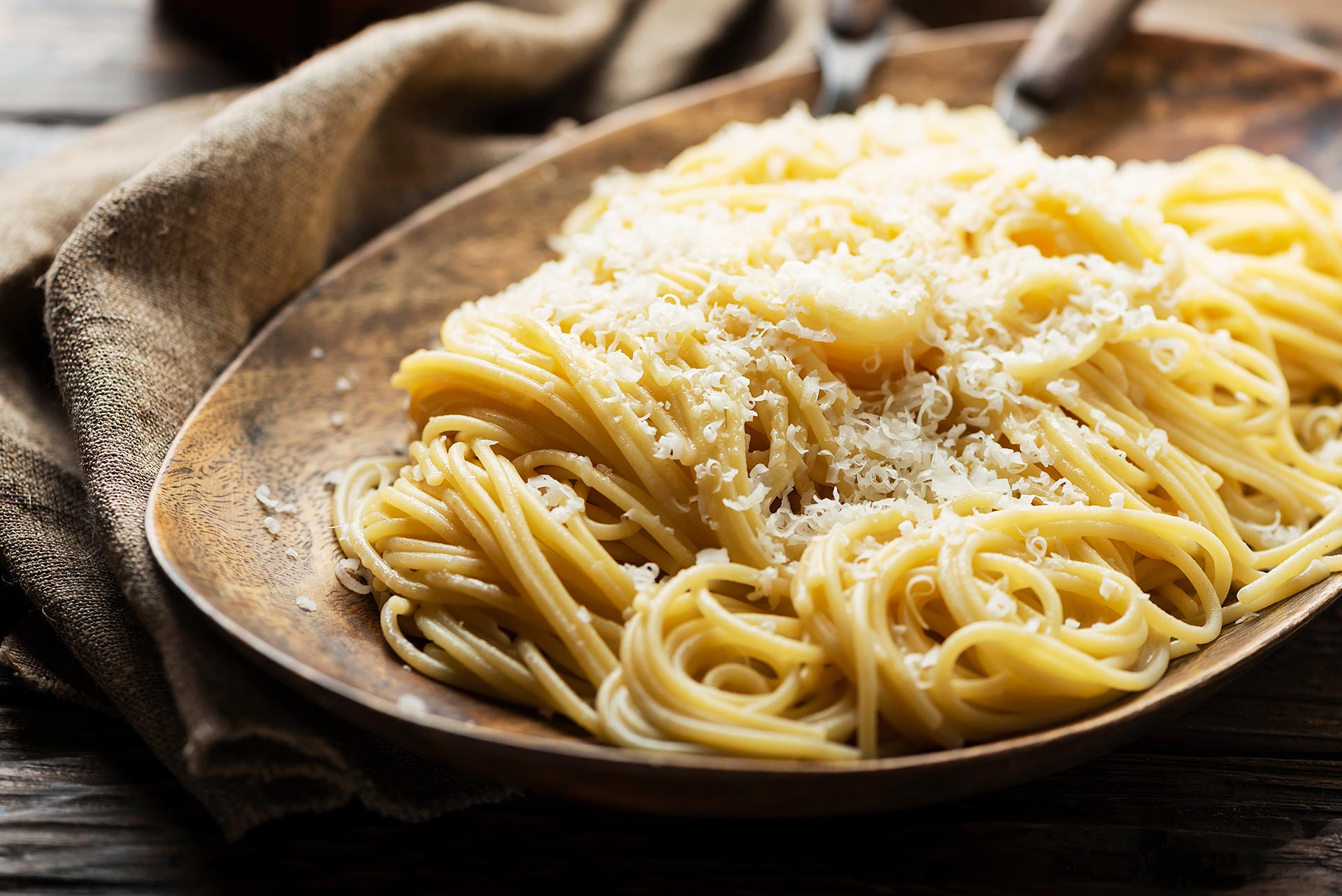 Spaghetti mit Parmesan