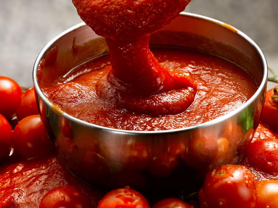 Tomatensauce im Topf