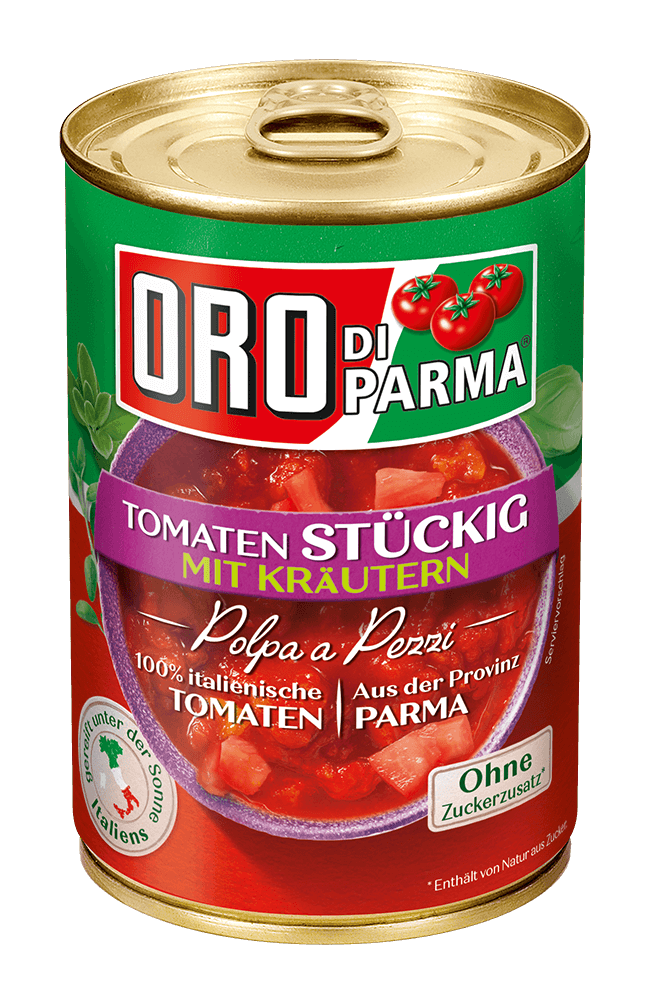 Stückige Tomaten mit Kräutern