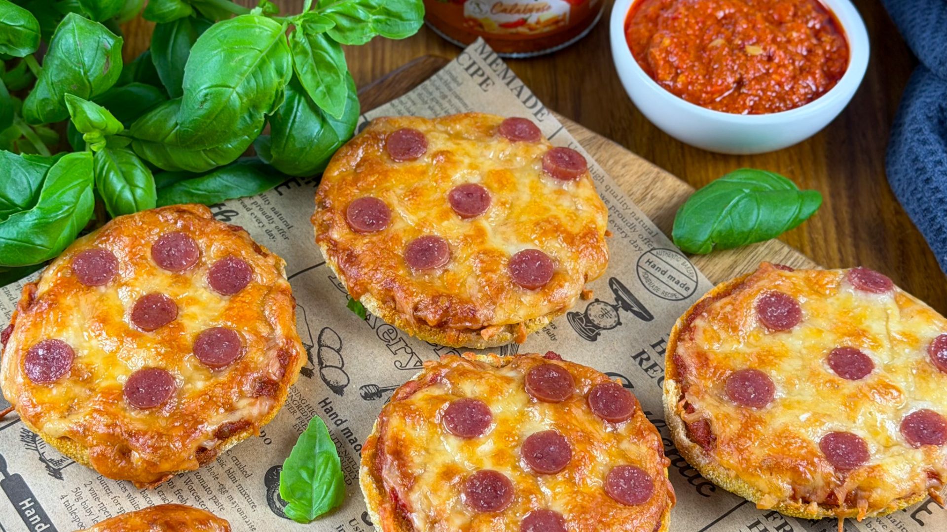 Salami Pizzettis mit ORO di Parma einfach selber machen